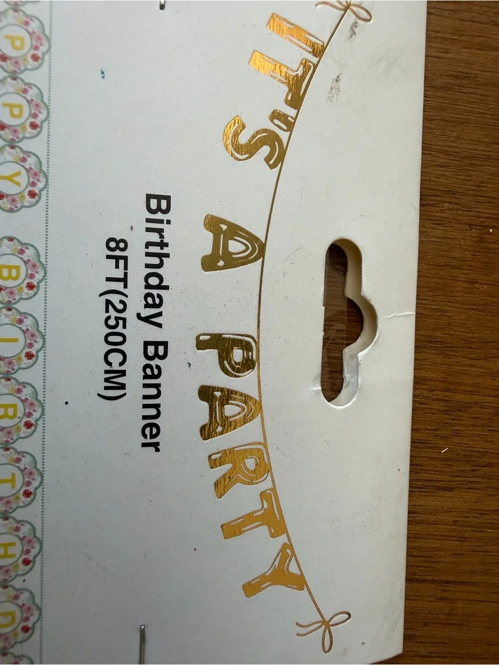 Floral 'Happy birthday  Banner – Multicolor